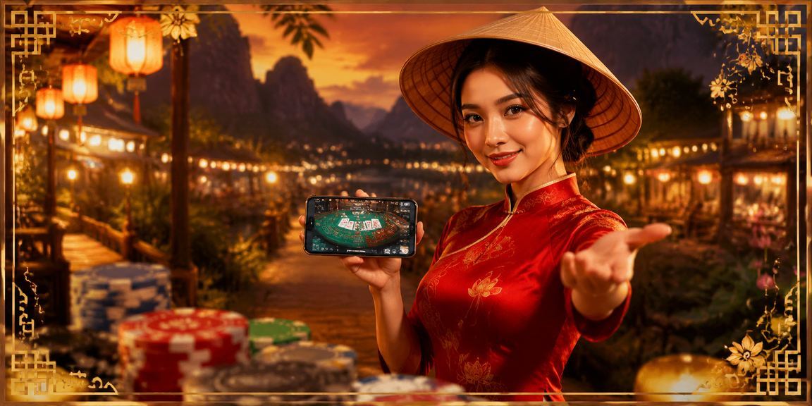 Không khí buổi tối tại chợ đêm Ninh Bình, người dùng truy cập thông tin cá cược trên điện thoại